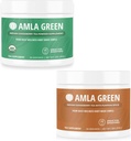 Amla Powder & Green Tea Superfood kiegészítés Indiai egres & sütőtök Spice, Organic, Vegan, 30 Servings SKU: GB- HB- 30