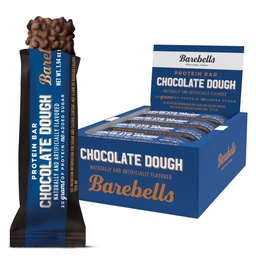 Barebells Protein Bárok Csokoládé Dough - 12 gróf, 20 g magas fehérjetartalmú kezelések - Csokoládé Nutrition Bar 1g Total Sugar - On-The- Reggeli vagy edzés utáni snack