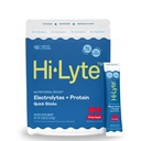 Hi- Lyte Electrolytes + Protein Quick Sticks Crisp Apple, 16 Servings - Nátrium, Kálium, Tejsavó Protein - Keto Friendly - 5 g fehérje, Cukor nélkül