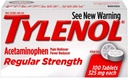 TYLENOL TAPS REG / STR 100 6- Pack