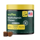 Wuffes 23- in1 kutya multivitamin kiegészítés Hip & Joint, bőr és kabátot és immunrendszer támogatása Omega 3, vas, cink, C-vitamin - Ásványok és vitaminok idősebb kutyák és kiskutyák számára - 30 Soft Chews