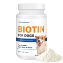 Biotin kutyáknak, támogató Shiny Coat és egészséges bőr, Erősíti kutya köröm, Biotin por kiegészítés kutya shedding, száraz bőr megkönnyebbülés kutyák, 6 oz