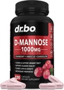 D Mannose kiegészítők női tabletták - Natural D-Mannose 500mg kapszula, Cranberry DMannose Pills Per Serving - húgyhólyag Flush & vizelettisztító egészségügyi kiegészítés - 120 Veg kapszula