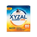 Xyzal 24 órás allergia enyhítő gyógyszer, Original Prescription Strength Antihisztamin, Levocetirizine Dihydrochloride tabletta, 5 mg, 80