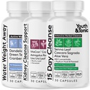 Youth & Tonic Complete Multi-Orgona Detox Support - 15 napos Colon Cleanser & Gut Detox, Kidney Cleanse, Water Balance & Life Health, 90 tabletta nőknek és férfiaknak