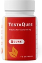 TestaQue tesztoszteron kiegészítés férfiak - tesztoszteron booster növeli a férfi potencia és izomtömeg - Stamina, Tartósítás, Energy & Mood Enhancer - 90 kapszula Vegan & Szója- mentes