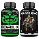 ONL Ultimate Men 's Tesztoszteron Booster Bundle - GORIL- X & Major Load Supplementary - GORIL- X & Major Load Supplementaries - 124; Enhance Strength, Stamina, and Energy Agriculture 124; with Horny Goat Weed, Maca, Tongkat Ali, Tribulus Weddle 124; 120 Capsules