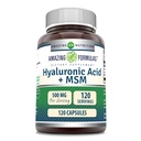 Amazing Formulas Hyaluronic Acid & MSM Supplementary Acid 124; 500 Mg