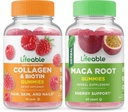 Életképes Collagen & Biotin + Moringa Leaf, Gumies Bundle - Nagy ízű, vitamin kiegészítés, glutén mentes, GMO mentes, rágható gumi