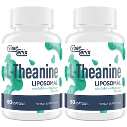 Liposzomális L- Theanine 500mg, Komplex GABA 200mg & Magnézium 100mg, Extra Erő kiegészítés a nyugalom, relaxáció és fókusz, glutén mentes - 120 kapszula