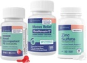 WELMATE Ultimate Cold & Allergy Relief Bundle: Maximális hatáserősség Guaifenesin 1200 Mg Mucus Relief (100 tabletta), Phenylephrine HCl 10 mg Nasal Decongestant (200 tabletta) & Cink Sulfate 220mg