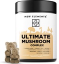 Mushroom Superstars - Mushroom Supplement Gummis | Lion's Mane | Turkey Tail | Reishi | Cordyceps | Chaga | Maitake | Meshima | Poria | Shitake | Oyster | Porcini | Vegan | Non-GMO | Gluten-Free