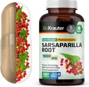 BIO KRAUTER Sarsaparilla Root kapszula - 1000 mg Erő - 250 Vegan Sarsaparilla kivonat Caps - No Fillers