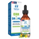 Ohrtropfen für Ohr-Infektionen – All Natural Mullein Knoblauch Öl für Earaches, Swimmer's Ear, Clogged Ears, Earwax Entfernung und juckende Ohren – Ohrpflegebehandlung für Erwachsene, Kinder und Haustiere, Made in USA