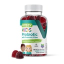 Viteey Probiotic Gummis für Kinder Plus Prebiotics Fiber - 2 Billion CFUs - Verdauungs-Gesundheit,Gut-Gesundheit, Unterstützung für Kinder - Vegan, Gelatin frei - Kaubare probiotische Beere Flavored