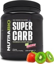 NutraBio Super Carb, Szénhidrát Por Cluster Dextrin & Electrolytes, Advanced Carb Supplement Powder for Workout Fuel, Performance, and Muscle Recovery, Ciklikus Dextrin, Kiwi Strawberry, 30 Sv