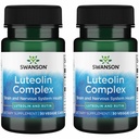 Swanson Luteolin Complex w / Rutyin - Brain Supplement Promotion Memory, Mood & Cognitive Health - Natural Formule to help maintain Neurgy System - (30 Veggie Capsules) 2 Pack