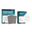 Ezüst Kalcium Alginate Dressing (4 "x4" 10db) + átlátszó Film Dressing (2.36 "x 2.75" 100Pcs)