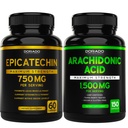 DORADO NUTRITION Epicatechin kivonat 750mg Per Serving - (120 kapszula) és arachidonsav kiegészítés 1500mg (150 kapszula)