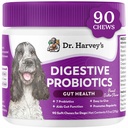 Dr. Harvey emésztési probiotikus lágy sajtok kutyák, 9 Probiotikumok a Gut Health, Hasmenés és Bowel támogatás, Mogyoróvaj Flavor (90 sajt)