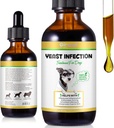 Natural Yeast fertőzés kezelése kutyák - Támogatja egészséges Itch Relief & Gyulladás - Kutya fül fertőzés kezelése & Allergia Relief - Itch Relief kutyák, kutya fül kezelés fertőző betegségek 2 fl oz