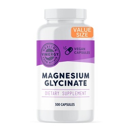 Vimergy Magnézium Glicinate - Stressz támogatás - Chelsed to Kerülje Tummy Upset * - Promotes Heart Health & Energy * - Kosher, Vegan Gluten- Free - 300 Caps