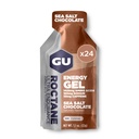 GU Energy Roctane Ultra Endurance Energy Gel, Vegan, Glutenfrei, Kosher und Dairy-Free On-The-Go Sports Nutrition for Running, Biking, Wandern oder Skifahren, Sea Salt Chocolate, 24-Count