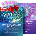 MAREE Eye Gels & Acne Сlearing Devices Bundle - Under Eye Gels for Puffy Eyes and Dark Circles, Hydrocoloid Acne Therapy Device - Marine Collagen & Hyaluronic Acid, Green Algae Extract & Tea Tree Oil