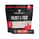 Wildul Athlete - Energy & Focus - Energy Booster for Women & Men - Energy Drink Mix with Natural koffein - Low- Carb, Zero Sugar Energy Drink Powder - 30 Serving Energy Drink Packets (Wild Berry)