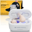 Audien hallás ATOM PRO 2 Vezeték nélküli visszaszerezhető OTC hallássegélyek, Premium Comfort Design és szinte láthatatlan
