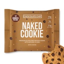 Meztelen csokoládé chip fehérje sütik - Prémium gluténmentes magas fehérjetartalmú sütik, csak 1G Sugar, 6G Fiber, nincs mesterséges édesítő, Soy Free, No Gmos - 12 Pack