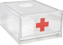 Medicine Kabinet Szervező Üres Gyógyszer tároló doboz Kabinet műanyag Drawer első segély Tiszta Stackable Medicine palack Szervező elsősegély, orvosi készletek és gyógyszeres tárolás