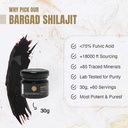 Himalayan Shilajit Resin for Women - 124; 100% Tiszta, Gold Grade & Lab Tested - 124; Növeli az energiát, immunitást & Vitality a Fulvic Acid & 85 + Ásványi anyagok 124; 30 g Premium Wellness