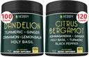 Bundle 6in1 Gyermekláncfű kiegészítés & 6in1 Citrus Bergamot kiegészítés - Support Relaxation, szív, emésztés Egészség és immunrendszer