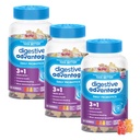 Emésztési előny 3- in- természetes gyümölcs ízesítők probiotikus gumik nők és férfiak alkalmi puffadás, kisebb hasi diszkomfort & Gut Health, 60 Count Gumies (3 csomag)