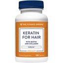 A Shoppe Keratin-vitamin a haj biotin és kollagén, támogatja az erős, egészséges haj, hajlakk (120 kapszula)
