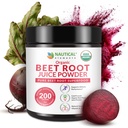 Beet Juice Powder Organic - Cold Pressed - 20: 1 Koncentrátum - Koncentrált Beet Root Powder - Nitric Oxide - Körforgási támogatás - 57 Beet Root Supplement - 7oz