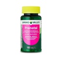 Spring Valley Prenatalis Multivitamin / Multiásványi terhes és szoptató nők étrend-kiegészítő tabletta, 100 Count + Sticker, Dri Store.