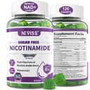 Sugar Free Nicotinamide 500mg Gummie, (Flush Free Niacin) Vitamin B3 Niacinamid Ergänzung für Cellular Energy Metabolism & Repair, Vitalität, Gesundes Altern, Cranberry Flavor, einfach zu kauen, 120 Cts