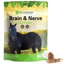 Brain & Nerve Support Supplement, Horses - 1 lb | Nerve Support Supplement for Horses, Ginkgo, Gotu Kola & Skullcap, Brain, Focus & Coordination, 1 lb, Made in USA