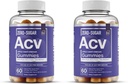 Essential Elements Zero- Sugar ACV Apple Cider Vinear Gumies from "The Mother" - Naturally- Sourced, Vegan ACV Gumies with Chromium 60 Count (2- Pack)