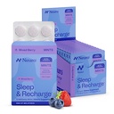 Neuro Melatonin 5mg Alvási és Recharge menta (144 darab) - Gyors feloldás Melatonin Sugar Free Mens citrom Balm & Kamilla a jobb alvás - nyugodt alvó kiegészítés felnőttek - Night Berry Flavor