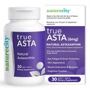 NatureCity TrueAsta 6mg Astaxantin kiegészítés AstaReal 124; Supports Eye, Skin, Joints, Muscles, Brain & Blood Flow
