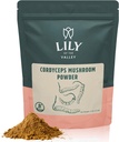LILY OF THE VALLEY Cordyceps Pilzpulver Superfood für Sport-Performance - Performance Pilzextrakt mit Bio Militaris - Vegan & Glutenfrei - verpackt in wiederverschließbaren Beutel (8oz, 226g)