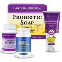 MASSE 'Dietary Supplement for Proper Digestion - Probiotic Balance & Restore Formula - Probiotic Lemon Body Soap and Skin Rescue Probiotic Lotion