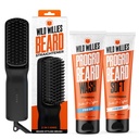 Wild Willies Beard Grooming Kit - Beard Straightener for Men, PROGRO - Formated with Biotin & koffein for Hair Growth, Wash, Hydration - Ionic 2- in1 Fűtött Comb Brush, Made in USA
