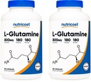 Nutricost L- Glutamin 800 mg, 180 kapszula (2 üveg)
