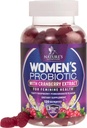 Probiotikumok női gumiknak Cranberry-vel - 6 Premium Strains for PH Balance, Digestic Health, Vaginal & Immune Support, 3 milliárd CFU, Női probiotikus gumi női egészségért - 120 Gumies