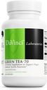 DaVinci Labs Green Tea- 70 - Diétás kiegészítés az immunrendszer, a kardiovaszkuláris egészség és a koleszterin egészség támogatására - Zöld teakivonat - koffeinmentes - gluténmentes -60 vegetáriánus kapszula