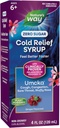 Természet Way Cold Relief Zero Sugar Szirup, Umcka, Homeopátiás, Shortens Colds, Torokfájás, Köhögés, Congestion, és Stuffy Orr, Fenilefrin mentes, Grape Favored, 4 Fl Oz (csomagolás május Vary)